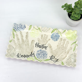 Sadie's Hydrangea Wide Platter