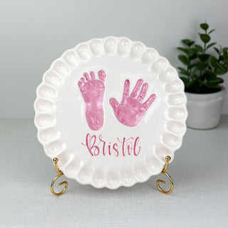 Ruffled Edge Clay Plaque