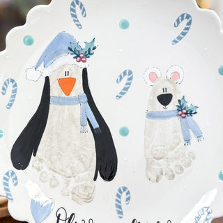 Christmas Buddies Wide Platter