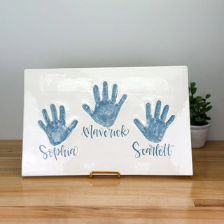 Classic Clay Siblings Plaque