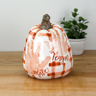 Gingham Tall Pumpkin