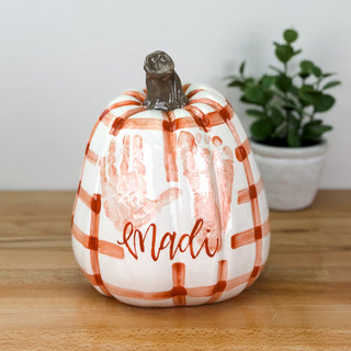 Gingham Tall Pumpkin