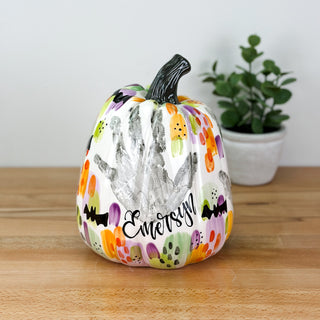 Halloween Brushstrokes Tall Pumpkin