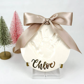 22k Gold 6" Clay Ornament