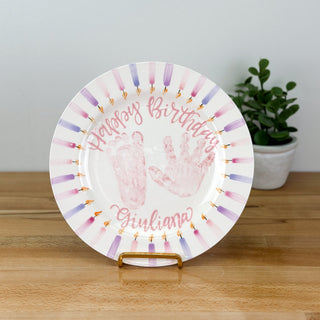 Candles Birthday Cake Plate