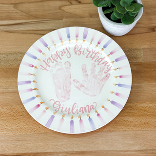 Candles Birthday Cake Plate