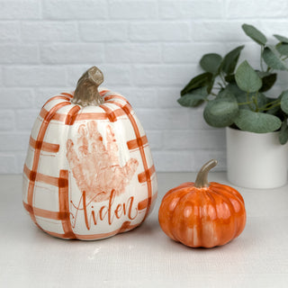 Gingham Tall Pumpkin