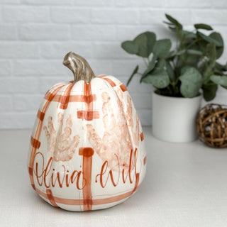 Gingham Tall Pumpkin