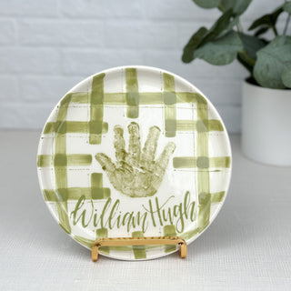 Gingham Trinket Dish