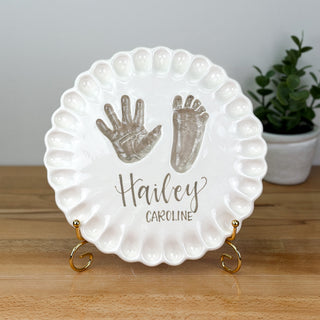 Ruffled Edge Clay Plaque