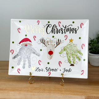 Christmas Buddies Wide Platter