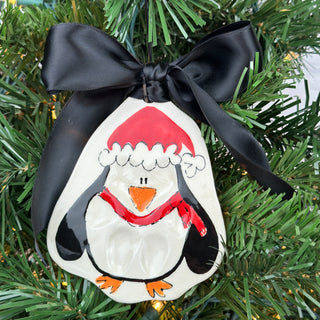 Penguin Clay Ornament