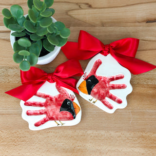 Cardinal Clay Ornament