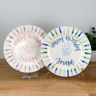 Candles Birthday Cake Plate