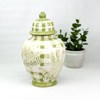 Gingham Tyler Ginger Jar