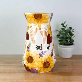 Fall Sunflowers Vase