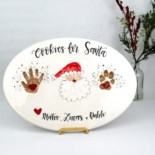 Cookies for Santa Siblings Clay Plaque