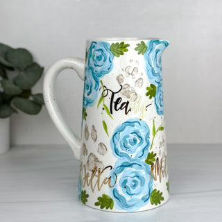 Elegant Flowers Pitcher