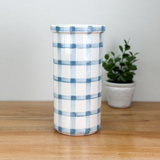 Gingham Vase