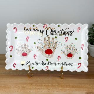 Christmas Buddies Wide Platter