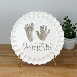 Ruffled Edge Clay Plaque