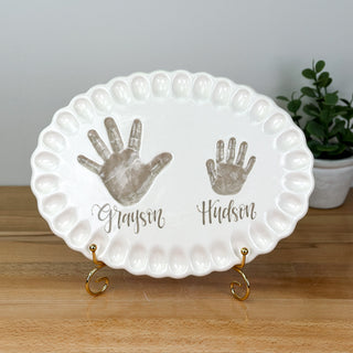 Ruffled Edge Clay Plaque