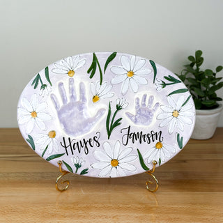 Daisy Siblings Clay Plaque