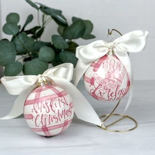 Gingham Bauble Ornament