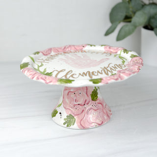 Elegant Flowers Birthday Cake Stand