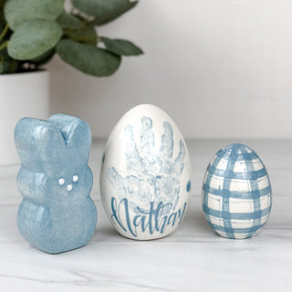 Gingham Easter Egg Set