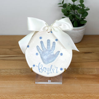 Polka Dot 6" Clay Ornament