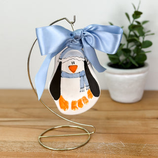 Penguin Clay Ornament