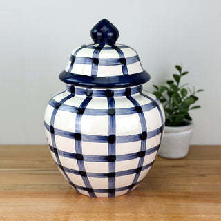 Gingham Meghan Jar