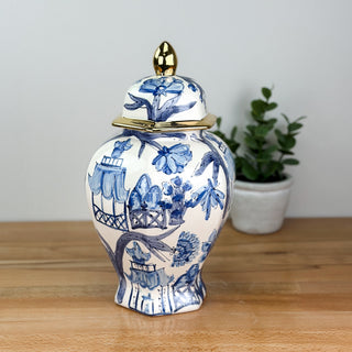 Classic Chinoiserie Keehln Ginger Jar