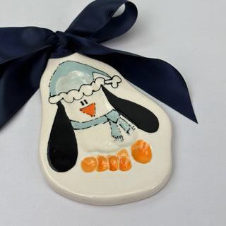 Penguin Clay Ornament