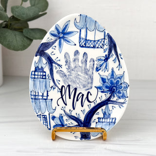 Classic Chinoiserie Easter Egg Plate