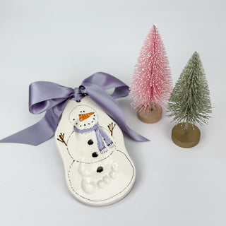 Snowman Clay Ornament