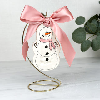 Snowman Clay Ornament