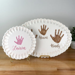 Ruffled Edge Clay Plaque