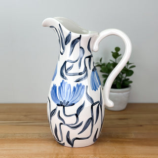 Art Deco Flowers Pitcher