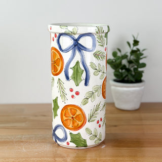 Citrus Garland Vase