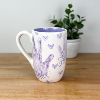 Textured Hearts Mug