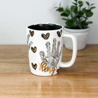 Textured Hearts Mug