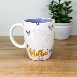 Textured Hearts Mug