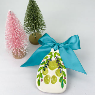 Mistletoes Clay Ornament