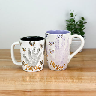 Textured Hearts Mug