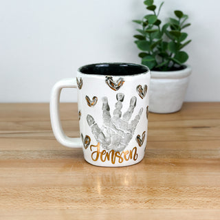 Textured Hearts Mug