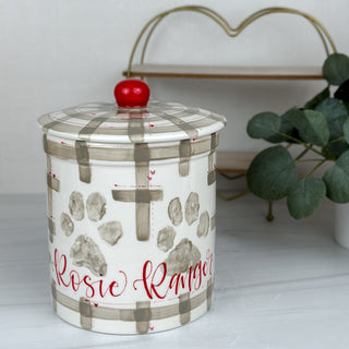 Valentine's Gingham Petite Canister