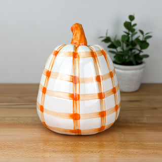 Gingham Tall Pumpkin