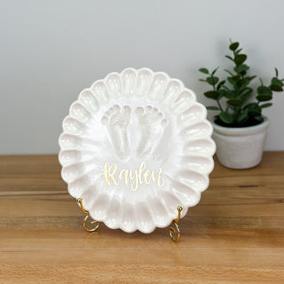 Ruffled Edge Clay Plaque